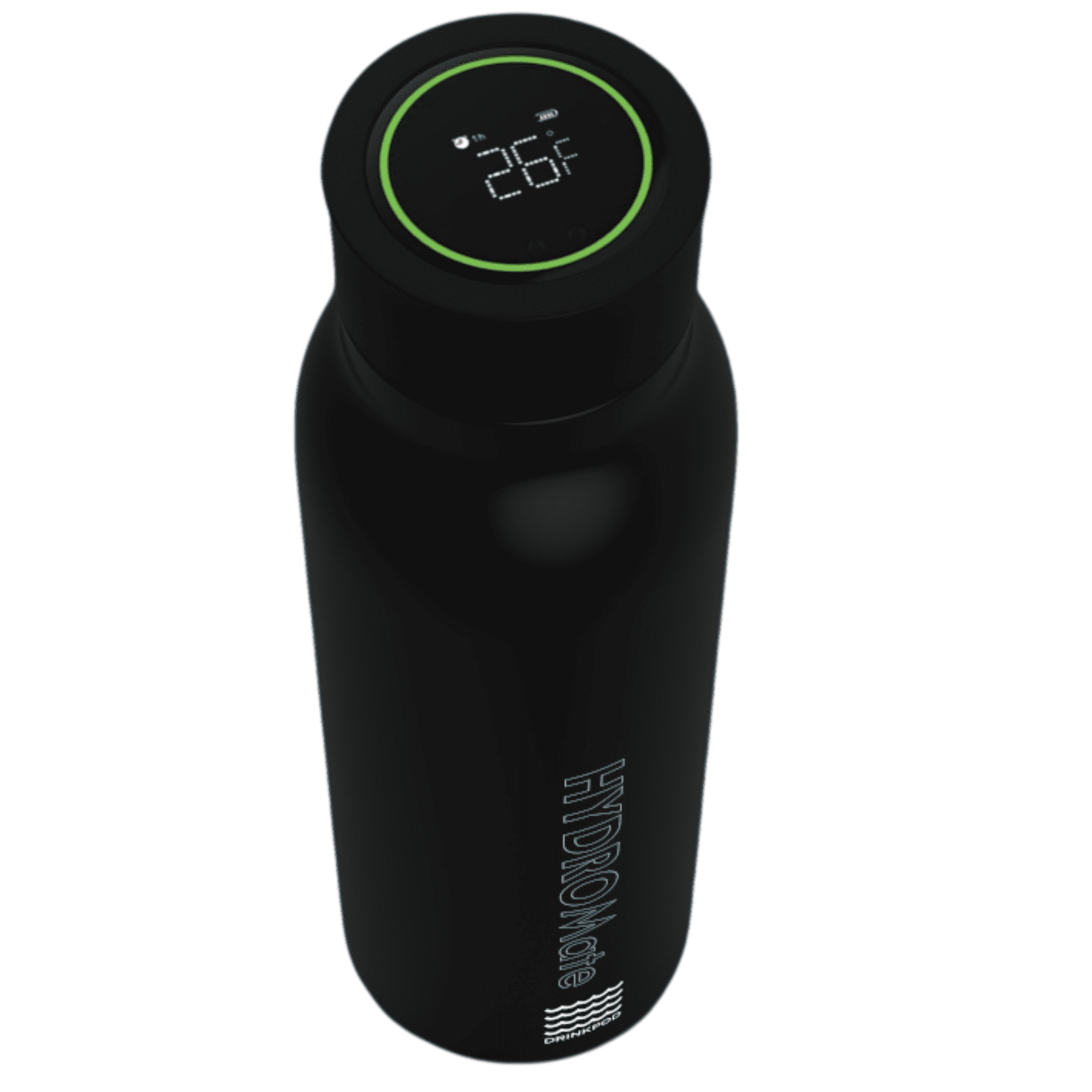 DRINKPOD Hydromate 20 oz. Black Stainless Steel Vacuum Insulated Hydration Water  Bottle With Tracking App and Reminder Settings DP-HYDRO-B - The Home Depot