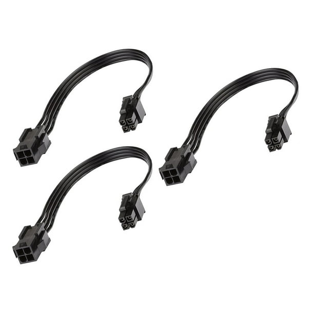 (3Pack) Motherboard ATX CPU 4 Pin Male to Female Extension Cable for