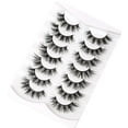 thumbnail image 5 of Changmaius  False Eyelashes Fluffy Cat Eye Look 8D Crossed Wispy Natural Faux Mink Lashes Fake Eyelashes 7 Pairs Pack, 5 of 9