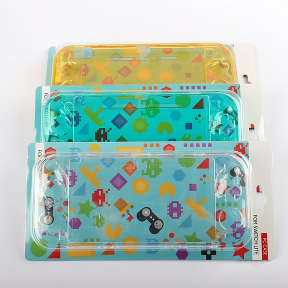 Crystal Clear Top & Bottom PC Hard Protective Case for Nintendo Switch Lite