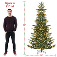 thumbnail image 4 of Alden Design 7.5FT Pre-Lit Artificial Christmas Tree with 550 LED Lights, Green, 4 of 8