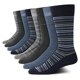 thumbnail image 1 of Calcetines de vestir Calvin Klein, paquete de 8 unidades, para hombre, tallas 7 a 12, color azul marino, 1 of 6