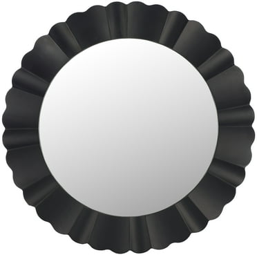 SAFAVIEH Nooa 36" x 36" Black Contemporary Wall Mirror