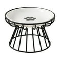 thumbnail image 1 of Raised Ceramic Cat Dish With Metal Stand Friendly Vomit Ceramic Cat Plate Elevated Bowl With Stand For And Small Dogs Gold Rack Plate Raised Dish With Metal St 1pc, 1 of 4