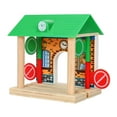 thumbnail image 2 of Accesorios de madera para vías de tren, montaje DIY, rieles de madera, regalo de cumpleaños para niños Estación de barricadas, 2 of 9