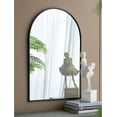 thumbnail image 6 of A&B Home Arched Wall Mount Mirror with Black Metal Frame 24" x 36", 6 of 8
