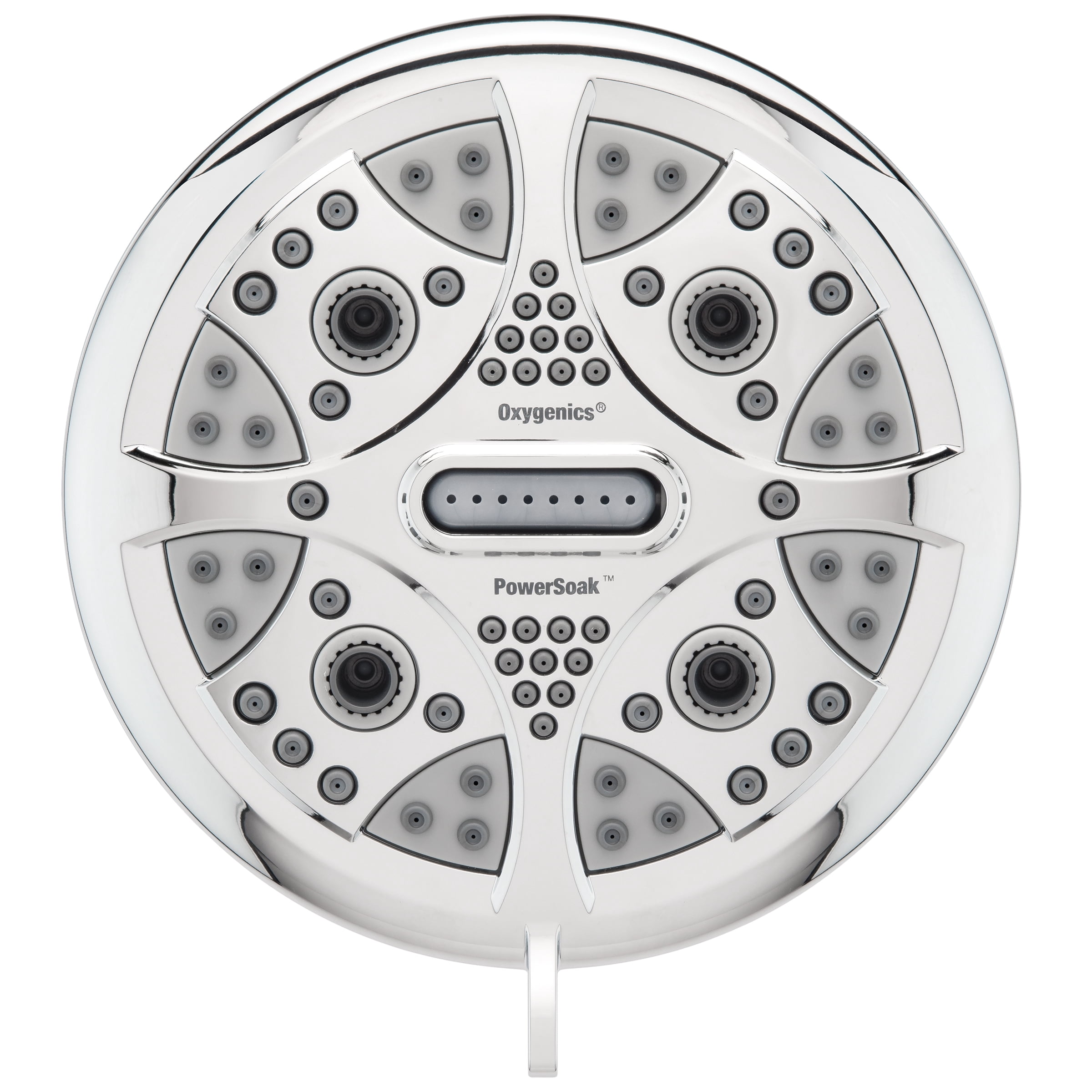 Oxygenics, 5-Spray, PowerSoak, Rain Shower Head, Chrome, 1.8 GPM 42288