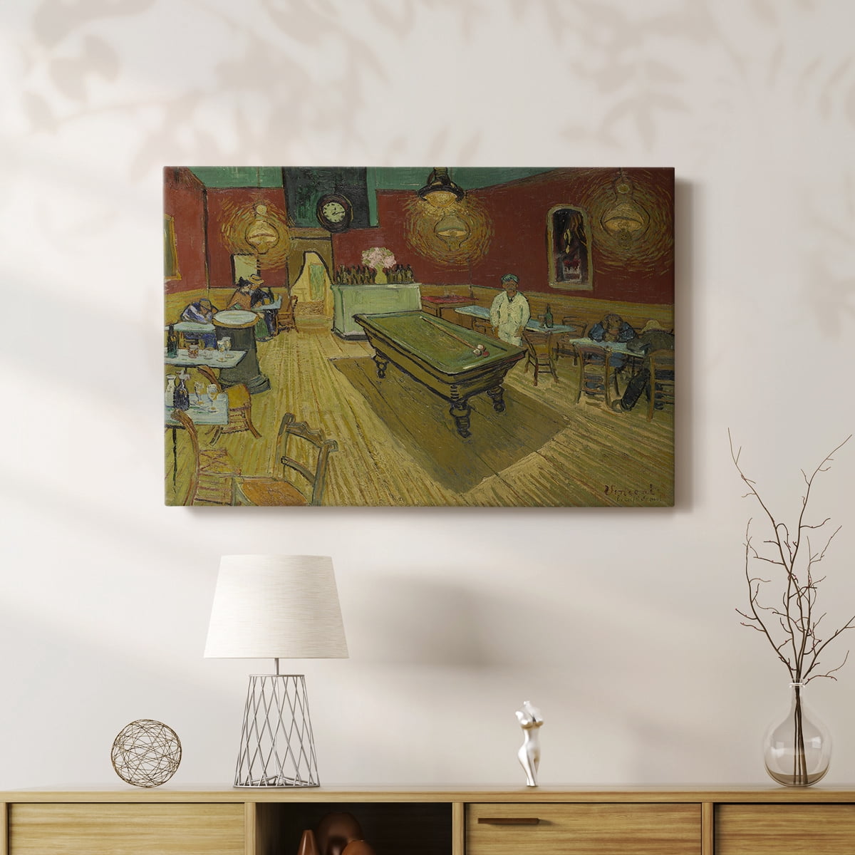 Wexford Home The Night Café - 16" x 20" Gallery Wrapped Canvas, Ready to Hang
