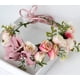 thumbnail image 2 of Corona floral Diadema Corona de flores Corona Corona para el cabello Guirnalda para el cabello Flor Halo Tocado floral Boho con cinta Fiesta Boda Festival Rosa, 2 of 5
