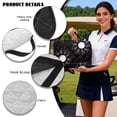 thumbnail image 6 of HUIACONG Black Golf Club Golf Cart Seat Covers Breathable Portable 2 Person Seats Cover Club Car Anti-Slip Easy to Install Fit Most Cars EZGO Yamaha Club Car, 6 of 7