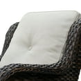thumbnail image 5 of PARKWELL Outdoor Wicker Patio Chairs Set of 2,Lounge Chairs with Cushions for Porch Balcony Backyard Apartment,Brown Wicker and Beige Cushions, 5 of 11