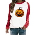 thumbnail image 2 of Wensltd Womens Graphic Hoodie Crewneck Casual Fall Long Sleeve Tops Halloween, 2 of 7