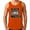 Orange, variant on Tank Top Men Outfit Color White Small