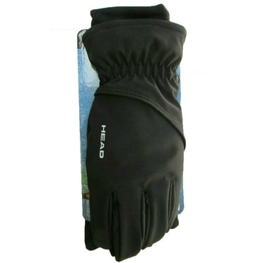 Head Mens Waterproof Gloves Warm Winter Gloves - Black, Size X-large