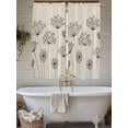 thumbnail image 4 of Farmhouse Dandelion Bathroom Window Curtain, Spring Modern Minimalist Country Flower Light Filtering Coffee Kitchen Curtains, Bedroom Living Room Curtains 2 Panel 84"x63", 4 of 6