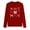Red, variant on Women's Casual Bow Shirts Long Sleeve Cute Graphic Tees Tops Crew Neck Trendy Going Out Tshirt Pullover, S Yellow