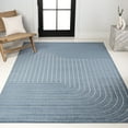 thumbnail image 5 of JONATHAN Y SCANDINAVIAN 5 x 8 Area Rug, Odense Minimalist Angle Geometric - Dark Blue/Cream, SCN101D-5, 5 of 11