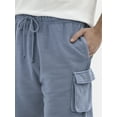 thumbnail image 5 of No Boundaries All Gender Soft Fleece Utility Cargo Shorts, Men's Sizes XS-5XL, 5 of 5