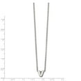 thumbnail image 2 of Stainless Steel Polished Letter Name Personalized Monogram Initial V With 2inch Ext. Necklace 18 Inch Pendant Necklace f, 2 of 2