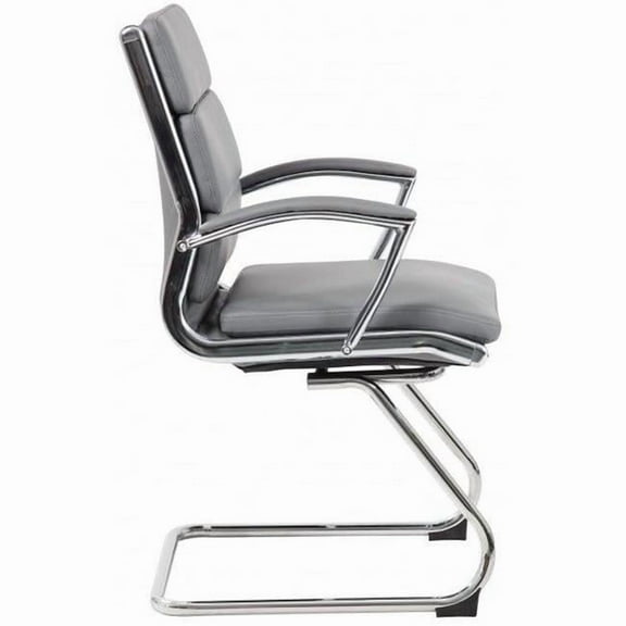 Norstar B9479-GY Grey Guest Chair, Sled Base