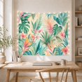 thumbnail image 5 of Tropical Hibiscus and Leaves Tapestry Wall Hanging, 5 of 7