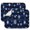 Blue Christmas Snowflake-2, variant on Blue Christmas Snowflake Pattern Dish Drying Mat for Kitchen 1 Pack, Ultra Absorbent Microfiber Dishes Drainer Mats,16x18in(41x46cm)