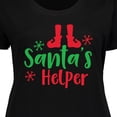 thumbnail image 4 of Inktastic Santa's Helper, Elf Shoes, Snowflakes, Christmas Women's Plus Size T-Shirt, 4 of 5