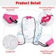 thumbnail image 5 of 2 piezas de bolsa de cordón transparente de PVC, mochila con cordón impermeable, bolsa de almuerzo transparente, mochila pequeña transparente para estadios y eventos deportivos, 5 of 6