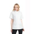 thumbnail image 2 of TOPTIE Women's Chef Coat With White Mesh Short Sleeve Chef Jacket, 2 of 10