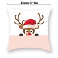 thumbnail image 2 of Advancent Funda de almohada de 2 piezas con estampado de elementos navideños, decoración de funda de almohada de poliéster lavable para sofá, funda de Kits de decoración para fiestas B-06732 Advancent HA007819-32, 2 of 6