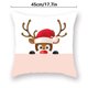 thumbnail image 2 of Advancent Funda de almohada de 2 piezas con estampado de elementos navideños, decoración de funda de almohada de poliéster lavable para sofá, funda de Kits de decoración para fiestas B-06732 Advancent HA007819-32, 2 of 6