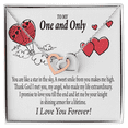 thumbnail image 2 of To My Girlfriend One & Only Inseparable Necklace, 2 of 7