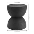 thumbnail image 6 of Greta 18" Mid-Century Modern Drum Accent Table , Black, 6 of 9