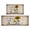 Black Text Sunflower-1, variant on Brown Wood Sunflower Flowers Kitchen Rugs and Mats Sets Of 2,Kitchen Decoration Rugs,Rubber Backing Non-Slip Floor Mat for Sink Washable Waterproof Laundry Room Runner Rugs