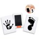 thumbnail image 1 of Juego de huellas y huellas de manos de bebé, almohadillas de tinta, tarjetas de impresión, sin tinta no tóxica, la piel del bebé no entra en contacto con el color, regalo de bautizo para recién nacidos, 1 unidad, color negro Sailing Electrónica, 1 of 5