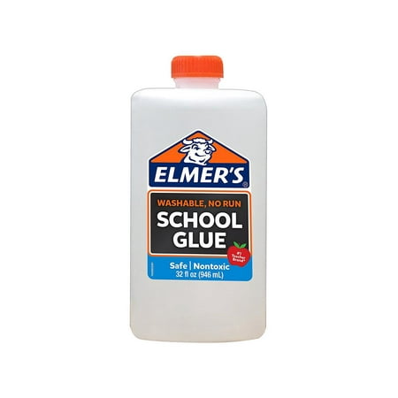 Elmer's Liquid School Glue, White, Washable, 32 (The Best Glue For Glass)