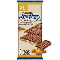 Hershey's Symphony Milk Chocolate, Almonds and Toffee XL Candy, Bar 4.25 oz, 16 Pieces