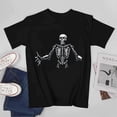 thumbnail image 2 of Skull T-shirt Hippie T-shirt Unisex tees Fuuny shirt Trendy T-ahirt, 2 of 5
