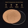 thumbnail image 3 of 10PCS 4 Inch Clear Acrylic Sheet Round Circle Dis Acrylic Sheet for Decoration Office Sign Coasters and Other DIY Project 3mm Thick, 3 of 8