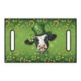 thumbnail image 2 of Yuyamidu St. Patrick's Day Golf Cart Seat Blanket Cow Golf Cart Seat Towel Stay Cool Travel Sports Golf Cart Seat Protector Green Leaves Golf Cart Seat Cover for 2-Person Seats Club Car, 2 of 5