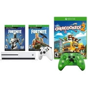 Xbox One S Battle Royale Fortnite Eon and Overcooked! 2 Bonus Bundle: 2000 V-Bucks, Eon Cosmetic Set, Overcooked! 2, Xbox One S 1TB Console with Extra Limited Edition Minecraft Creeper Controller
