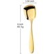 thumbnail image 5 of Cucharas de mesa de acero inoxidable de 6 pulgadas Cucharas de sopa Cucharas de caldo, 6 piezas (cuchara de mesa) Adepaton LRWJ621, 5 of 5