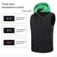 thumbnail image 2 of qucoqpe Plus Size Heated Vest for Men Women 15 Heating Heated Vest Winter Heated Jacket with Detachable Hood, 2 of 7