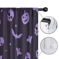 thumbnail image 4 of Blackout Kids Curtains,Halloween Purple Spooky Icons Childrens Insulated Curtains Set Of 2,Bedroom Essentials,Toddler Room Decor 52"x84", 4 of 5