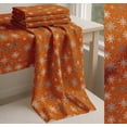 thumbnail image 6 of Soimoi Orange Cotton Poplin Fabric Snow Flakes & Star Print Fabric by the Yard 42 Inch Wide, 6 of 7