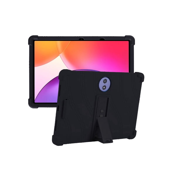 Silicone Case for TCL TAB A1 Plus 12.2 inch, Soft Flexible Shockproof Protective Tablet Cover, Anti-Scratch & Lightweight Slim Design-Black