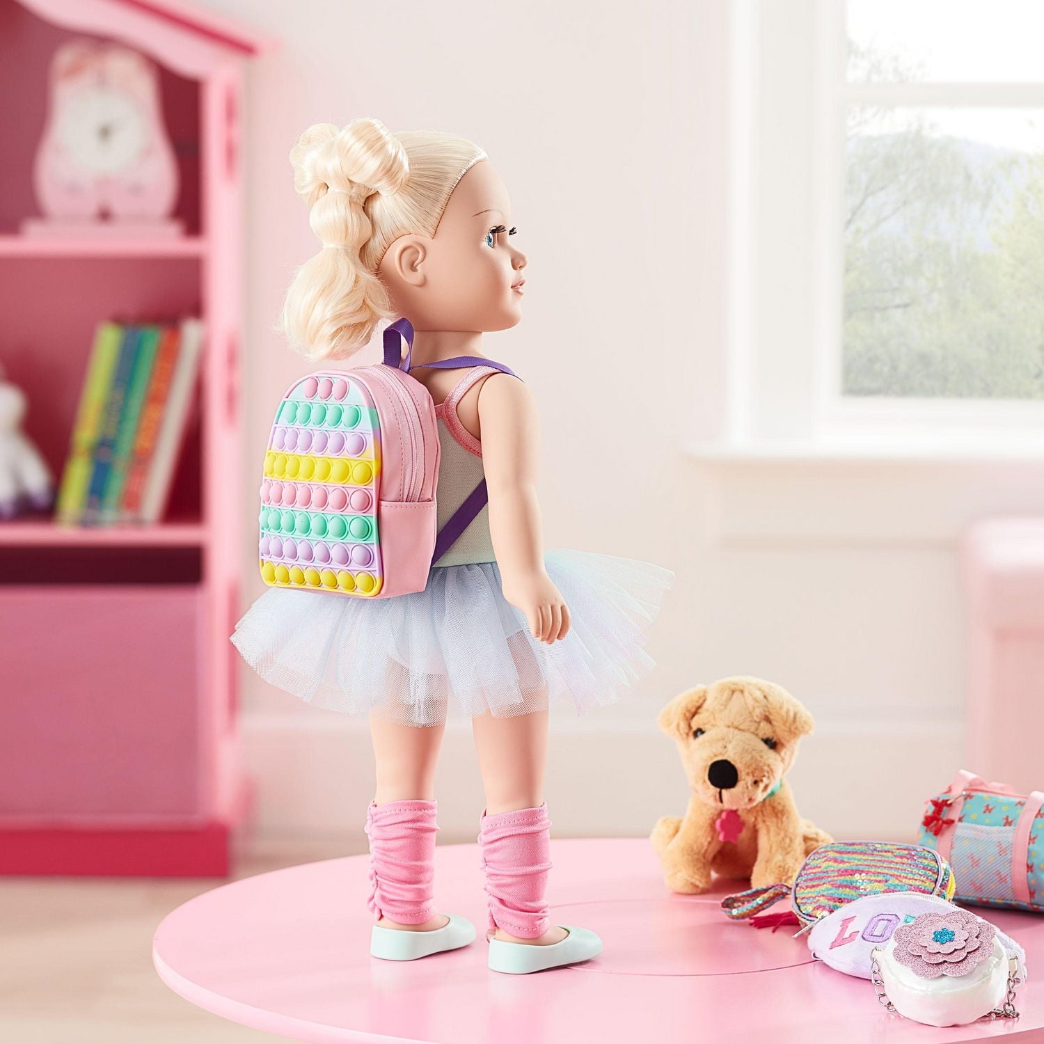 My Life As Bubble Popping Backpack for 18in Dolls