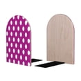 thumbnail image 2 of Naloa Purlpe And White Polka Dot 2 Pcs Bookend Large Capacity Office Book Ends for Home Office Library School Study Decoration, 2 of 8