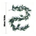 thumbnail image 3 of 6Ft Artificial Norfolk Pines Garland with LED Lights, Christmas Pines Garland Decoration, Winter Greenerys Garland for Holiday Party Fireplace Stairs Table Centerpiece Decor, 3 of 6
