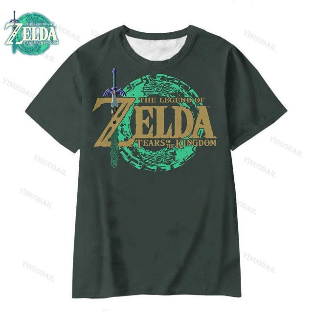 Camiseta de Naydra The Legend of Zelda para niños y niñas, camisa de verano, figuras de Anime, ropa para niños, regalos de navidad xuanjing unisex